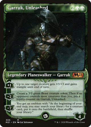 Garruk Unleashed (Showcase) (305) [M21] - MTG Single