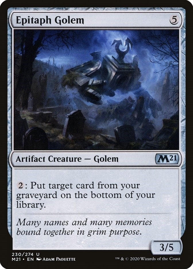 Epitaph Golem (230) [M21] - MTG Single