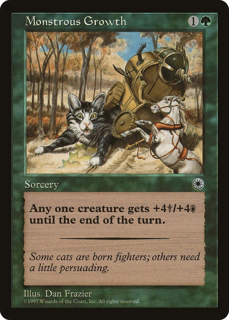 Monstrous Growth (Flavor Text) (173) [POR] - MTG Single