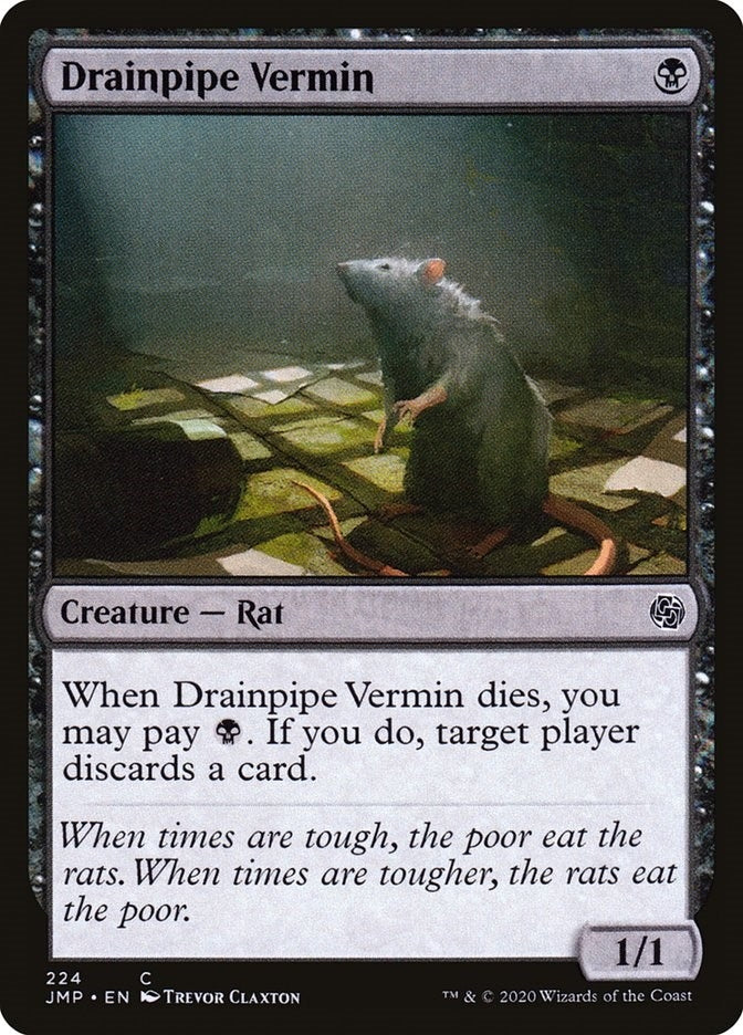 Drainpipe Vermin (224) [JMP] - MTG Single