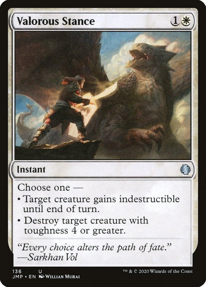 Valorous Stance (136) [JMP] - MTG Single