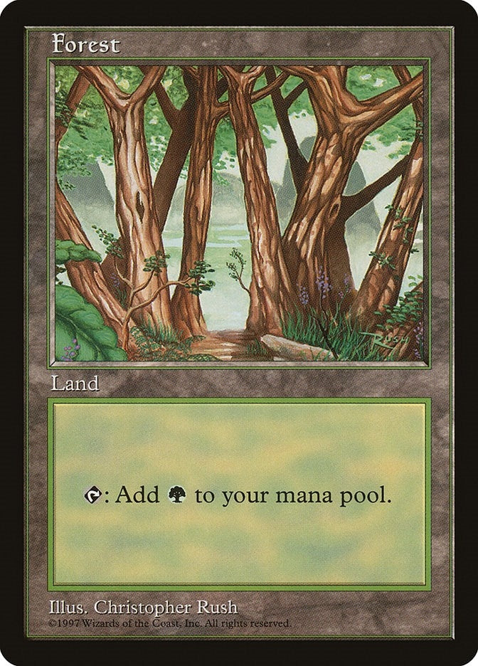 Forest - Blue Pack (Rush) [APAC] - MTG Single