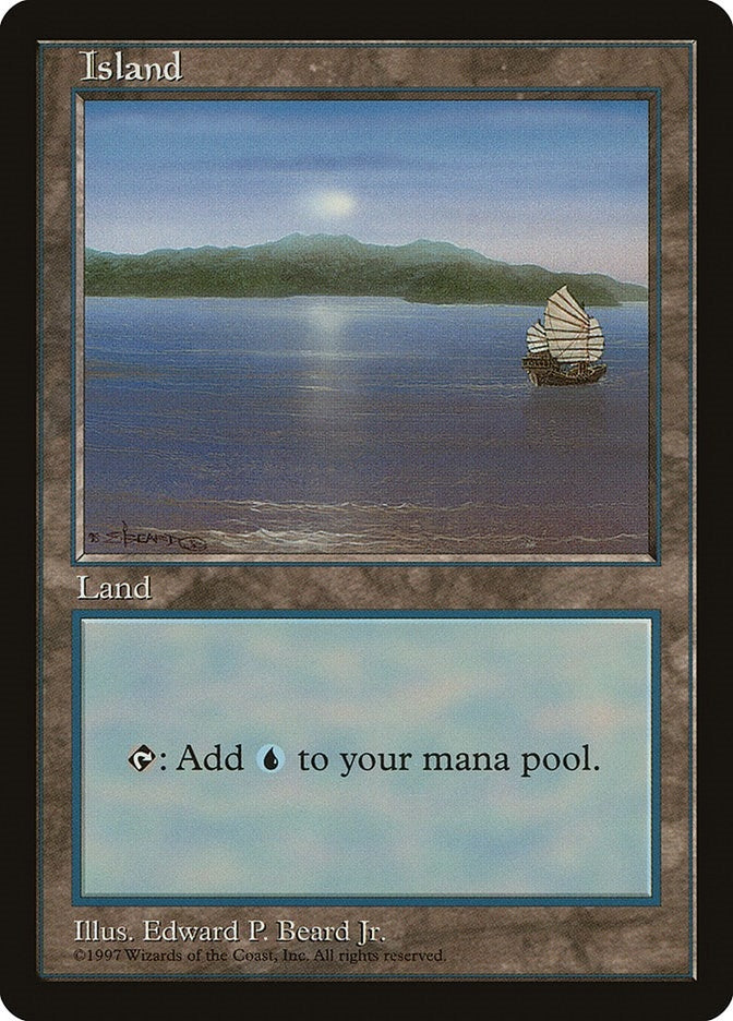 Island - Red Pack (Beard Jr.) [APAC] - MTG Single