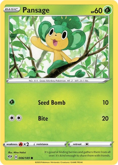 Pansage (006/189) (SWSH03)