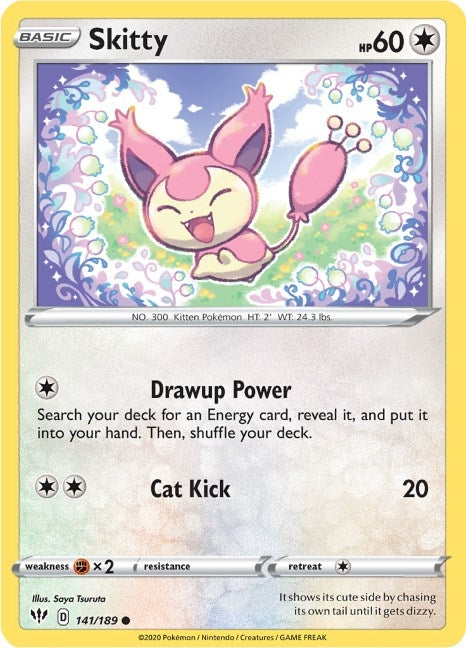 Skitty (141/189) (SWSH03: Darkness Ablaze)