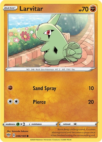 Larvitar (086/189) (SWSH03)