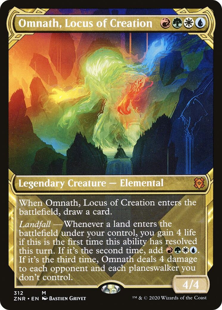 Omnath Locus of Creation (Showcase) (312) [ZNR] - MTG Single