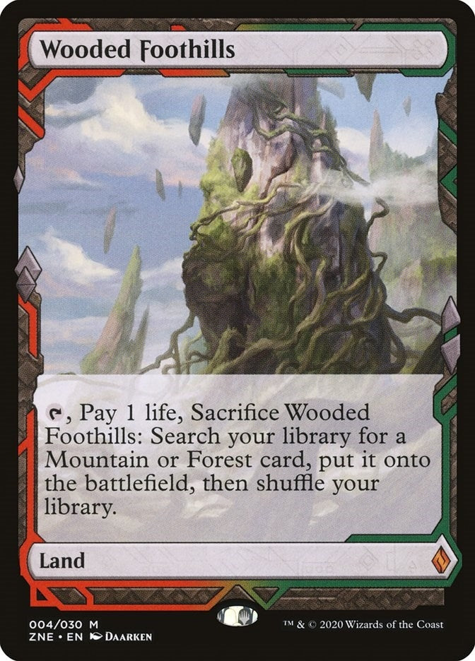 Wooded Foothills (4) [ZNE] - MTG Single