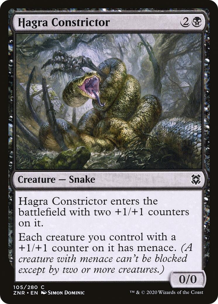 Hagra Constrictor (105) [ZNR] - MTG Single