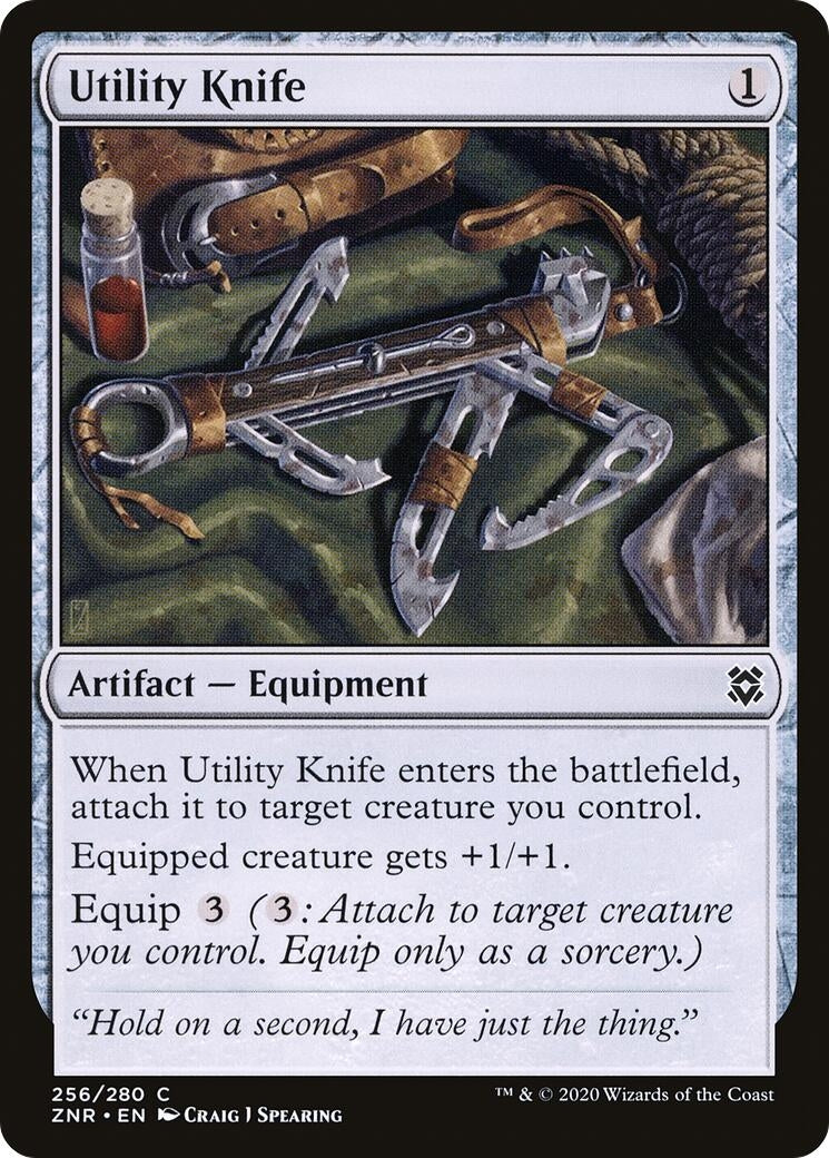 Utility Knife (256) [ZNR] - MTG Single