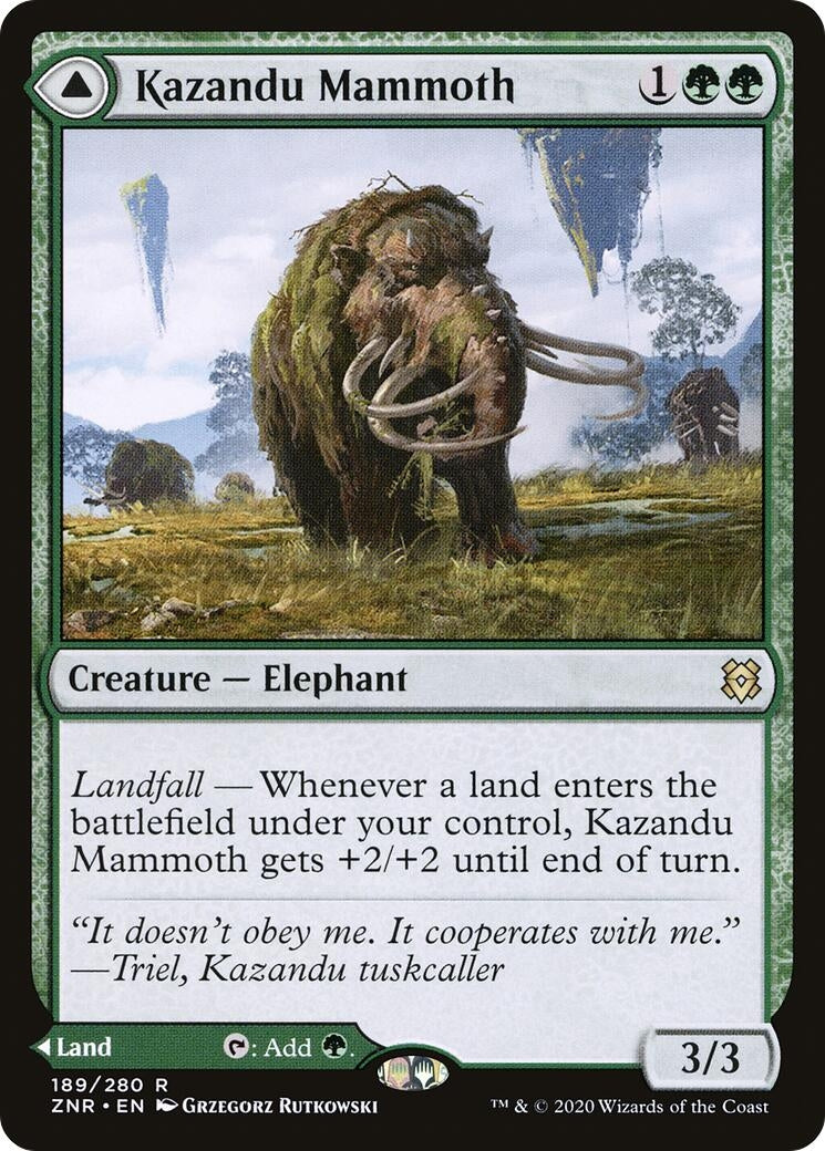 Kazandu Mammoth (189) [ZNR] - MTG Single