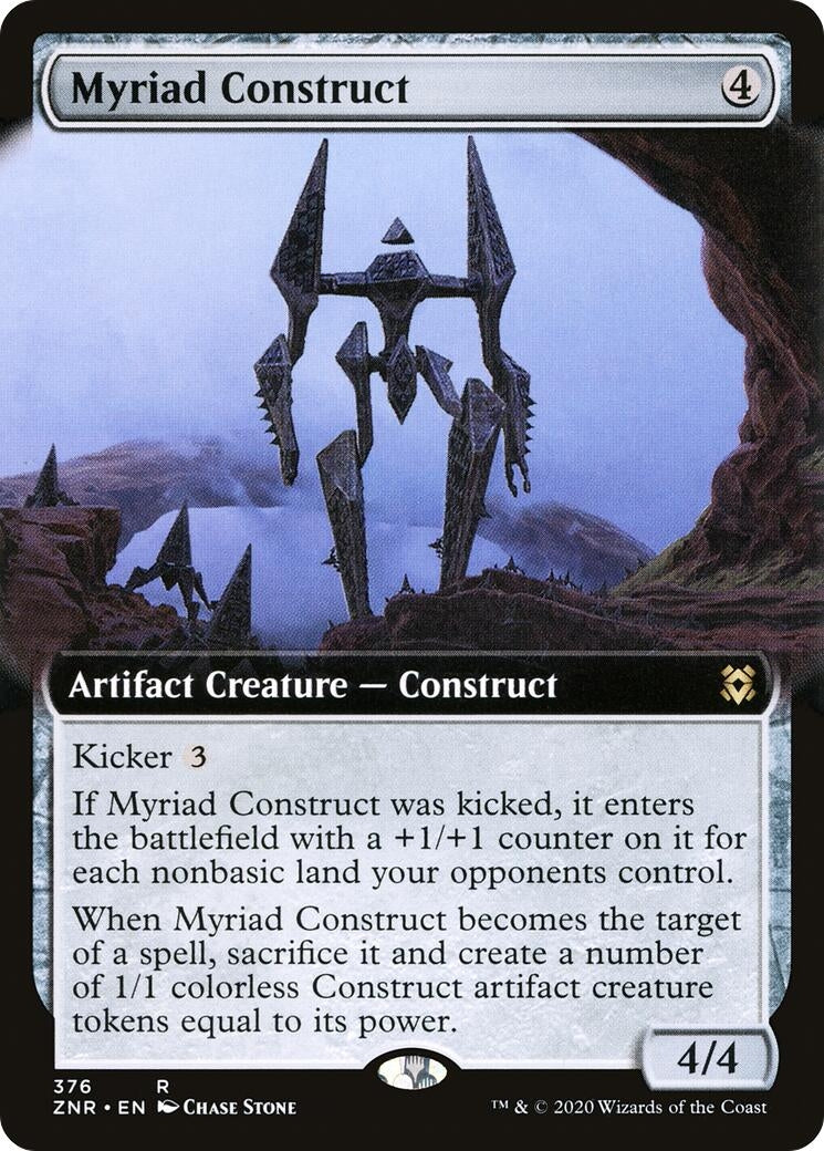 Myriad Construct (Extended Art) (376) [ZNR] - MTG Single