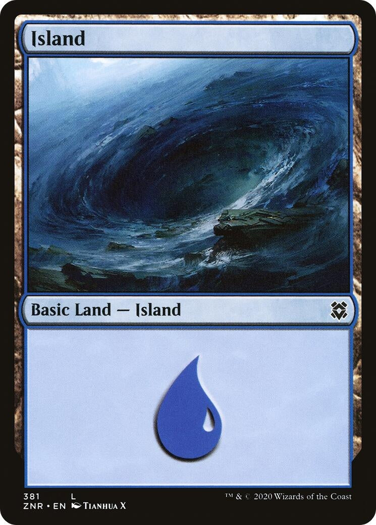 Island (381) [ZNR] - MTG Single