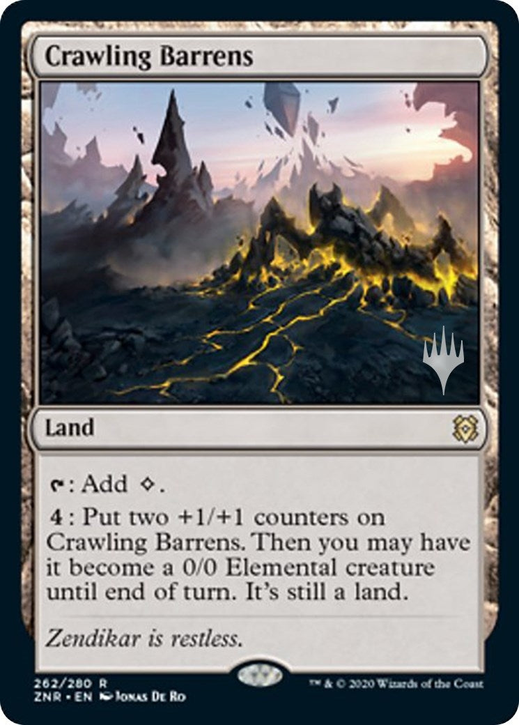 Crawling Barrens (262) [PPZNR] - MTG Single