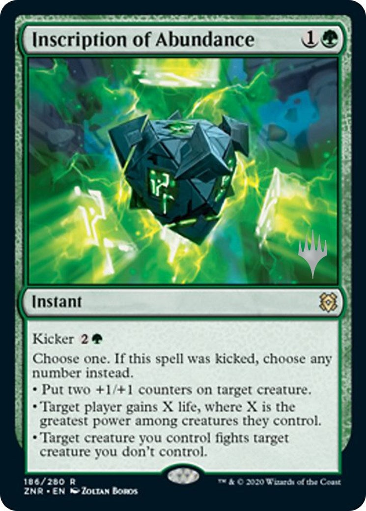 Inscription of Abundance (186) [PPZNR] - MTG Single