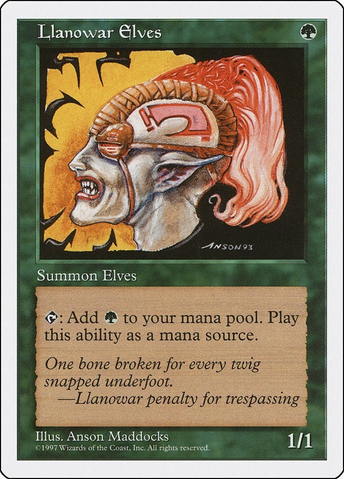 Llanowar Elves [5ED] - MTG Single