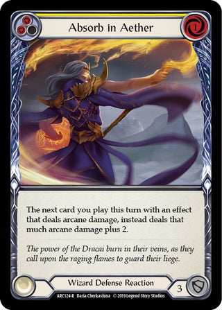 Absorb in Aether (Yellow) (124) [ARC] - Flesh and Blood TCG Single