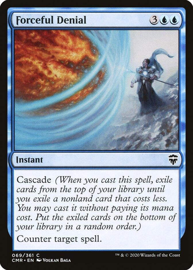 Forceful Denial (69) [CMR] - MTG Single