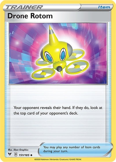 Drone Rotom (151/185) (SWSH04)