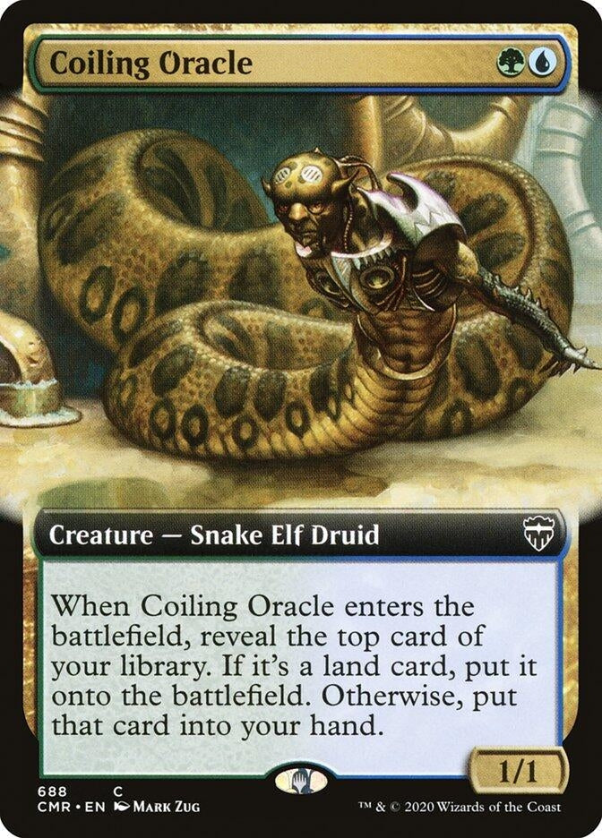 Coiling Oracle (Extended Art) (688) [CMR] - MTG Single