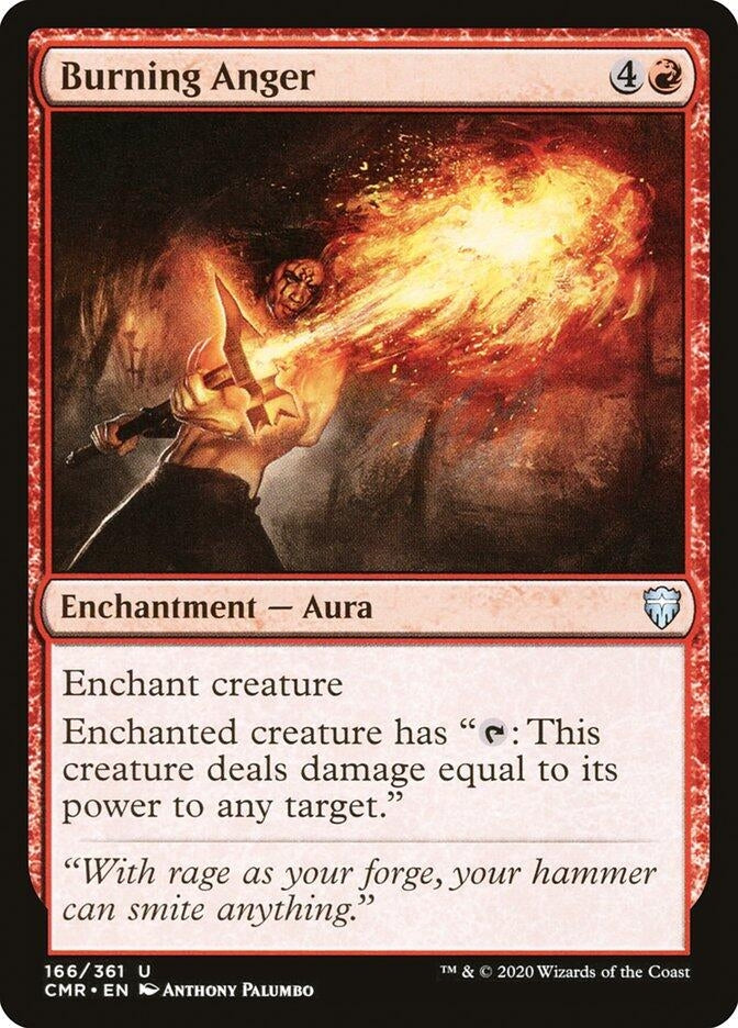 Burning Anger (166) [CMR] - MTG Single