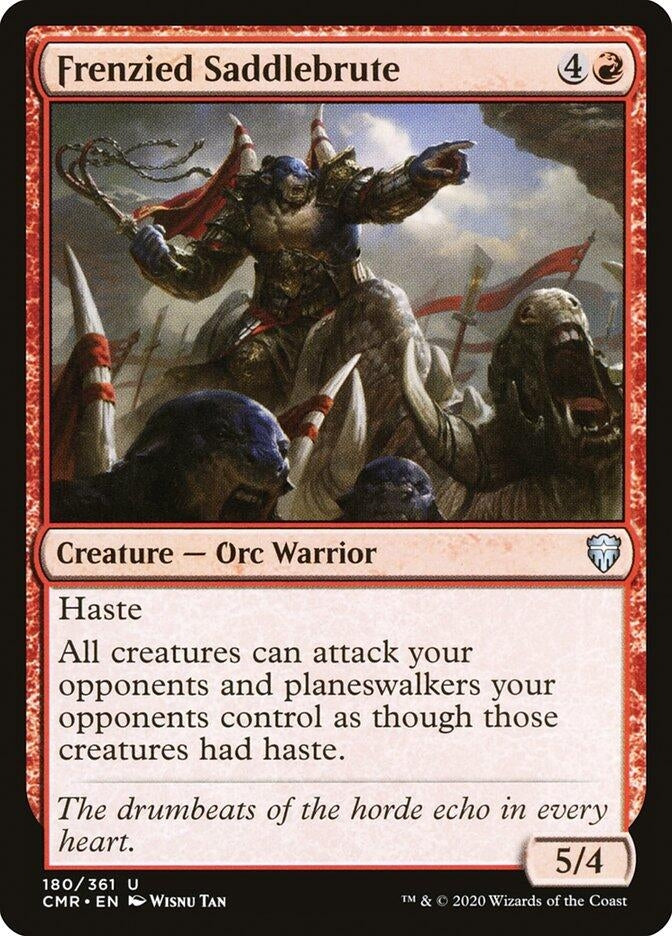 Frenzied Saddlebrute (180) [CMR] - MTG Single