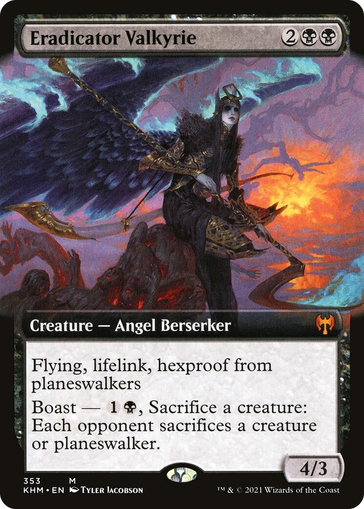 Eradicator Valkyrie (Extended Art) (353) [KHM] - MTG Single