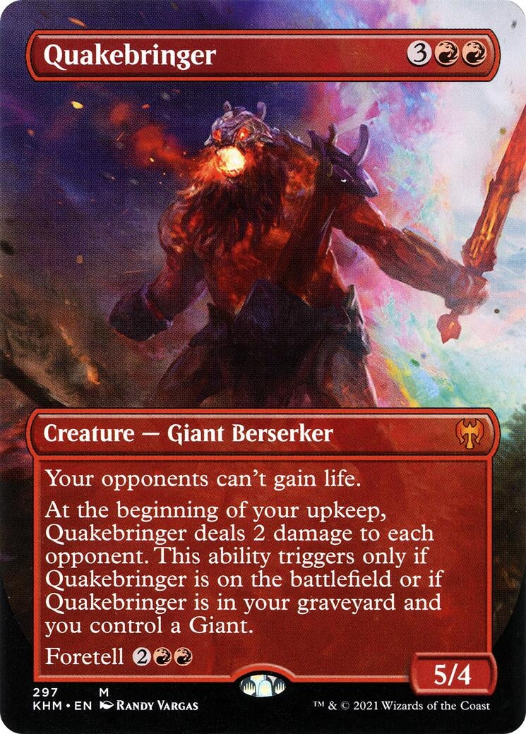 Quakebringer (Borderless) (297) [KHM] - MTG Single