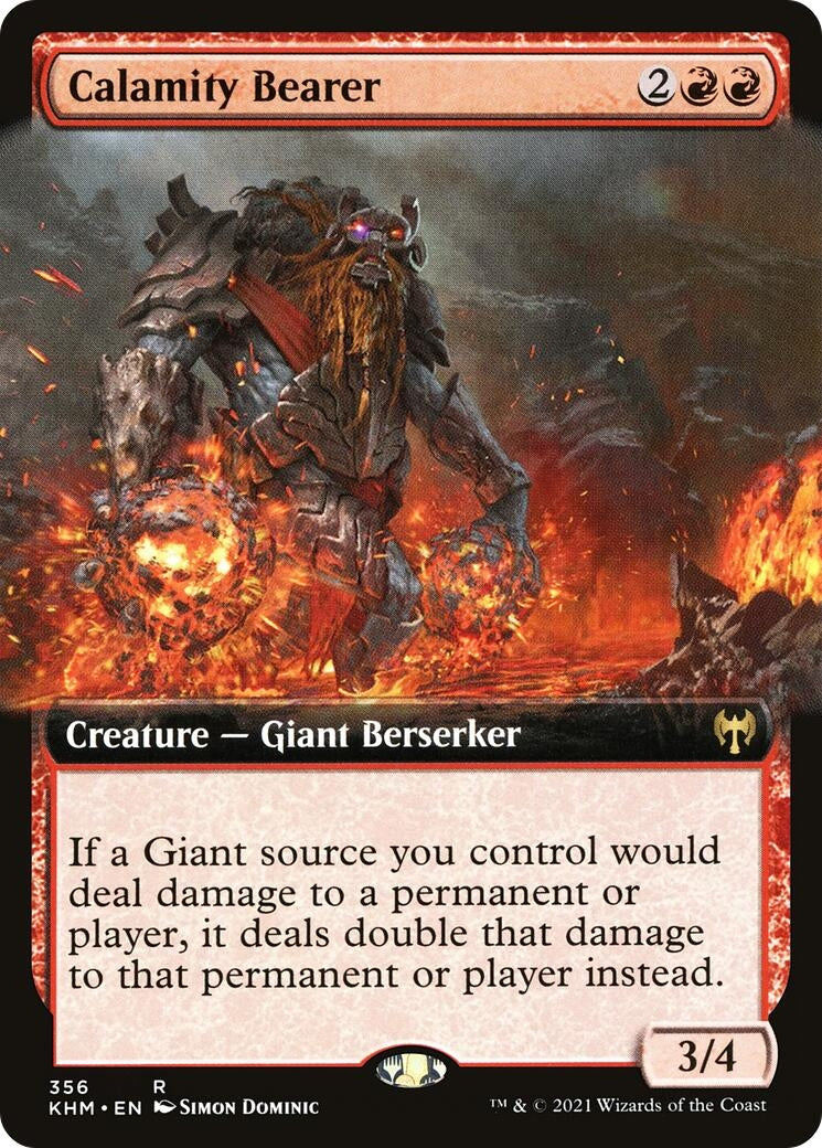 Calamity Bearer (Extended Art) (356) [KHM] - MTG Single