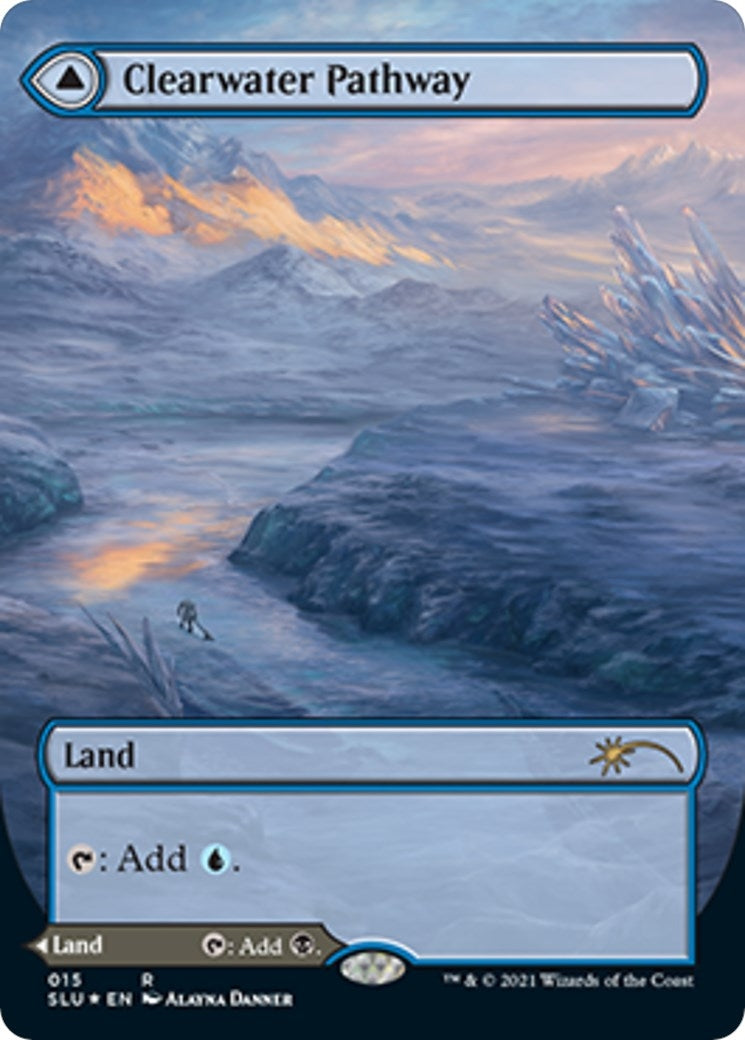 Clearwater Pathway (Borderless) (15) [SLU] - MTG Single