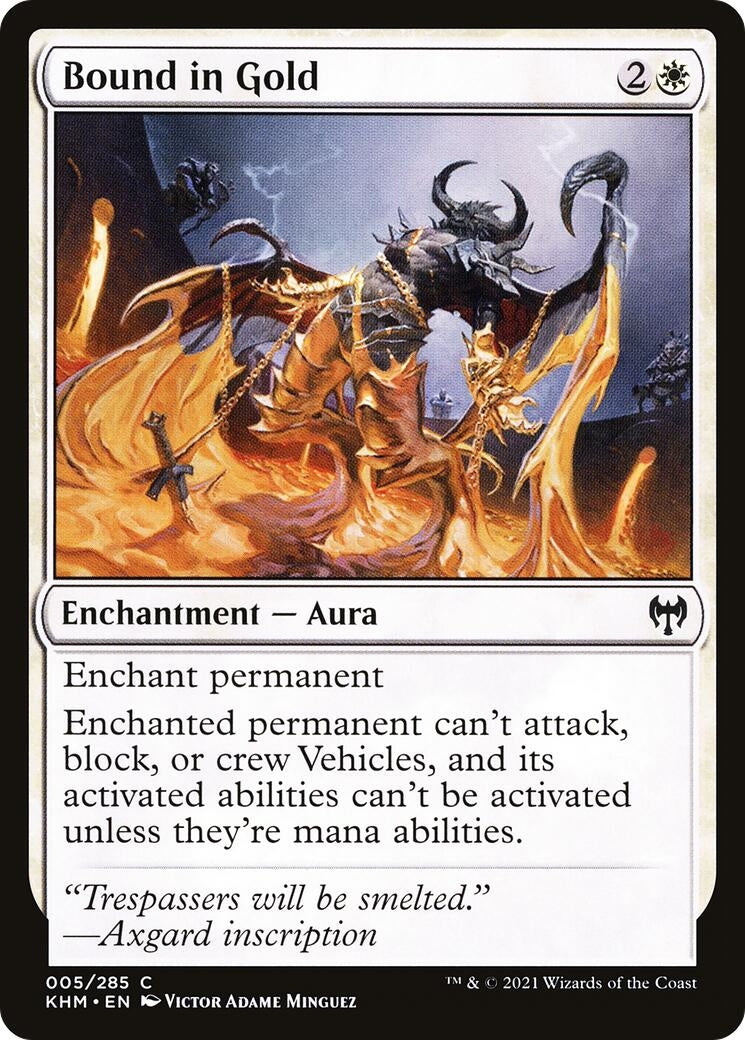 Bound in Gold (5) [KHM] - MTG Single