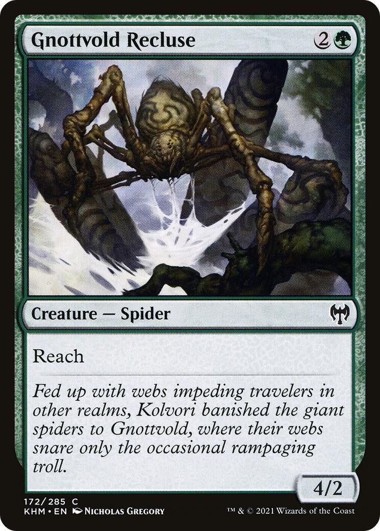 Gnottvold Recluse (172) [KHM] - MTG Single
