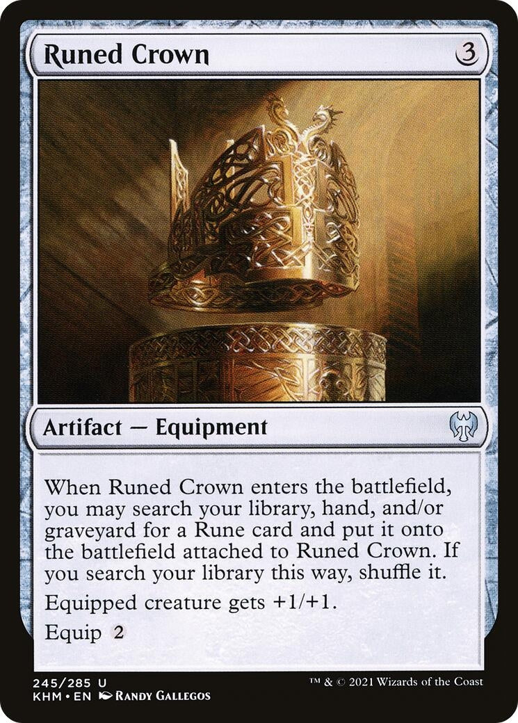 Runed Crown (245) [KHM] - MTG Single