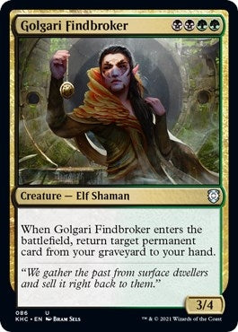 Golgari Findbroker (86) [KHC] - MTG Single