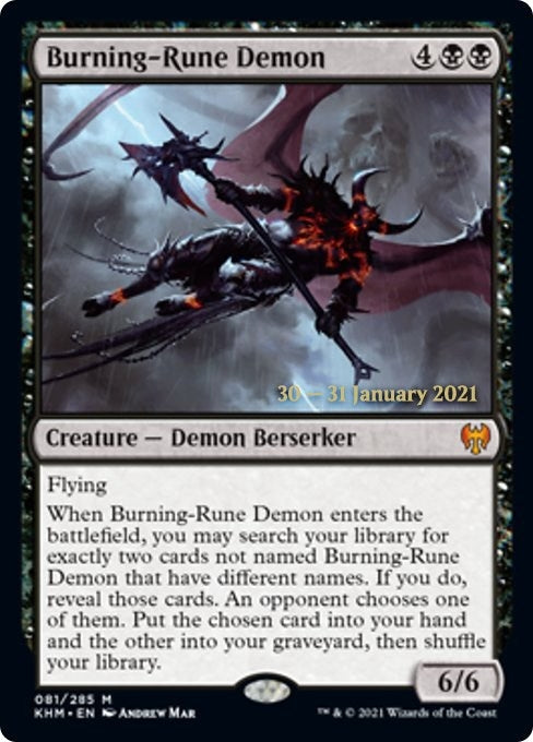 Burning-Rune Demon (81) [PRE] - MTG Single