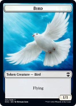 Bird // Spirit Double-sided Token (0) [KHC] - MTG Single