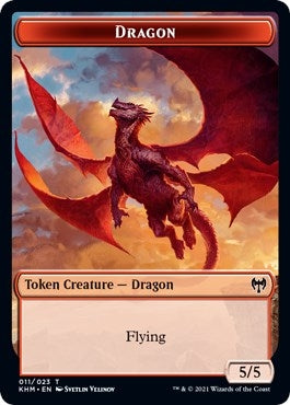 Dragon // Thopter Double-sided Token (0) [KHC] - MTG Single
