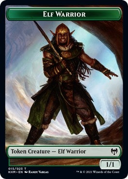 Elf Warrior // Servo Double-sided Token (0) [KHC] - MTG Single