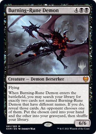 Burning-Rune Demon (81) [PPKHM] - MTG Single