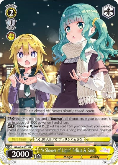 ’A Shower of Light’ Felicia & Sana (59013) [MR/W59] - Weiss Schwarz Single