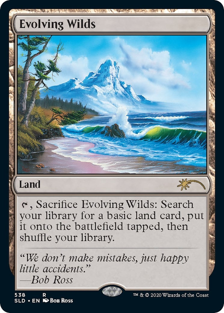 Evolving Wilds (Bob Ross) (538) [SLD] - MTG Single