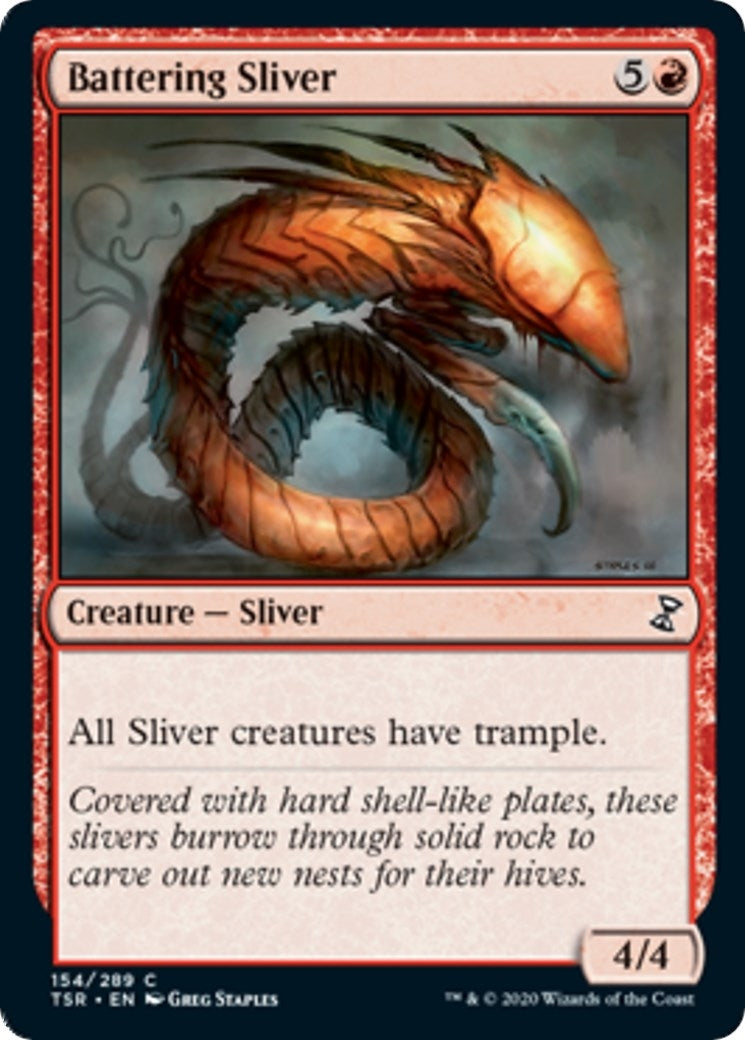 Battering Sliver (154) [TSR] - MTG Single