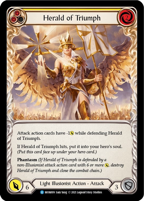 Herald of Triumph (Yellow) (9) [MON] - Flesh and Blood TCG Single