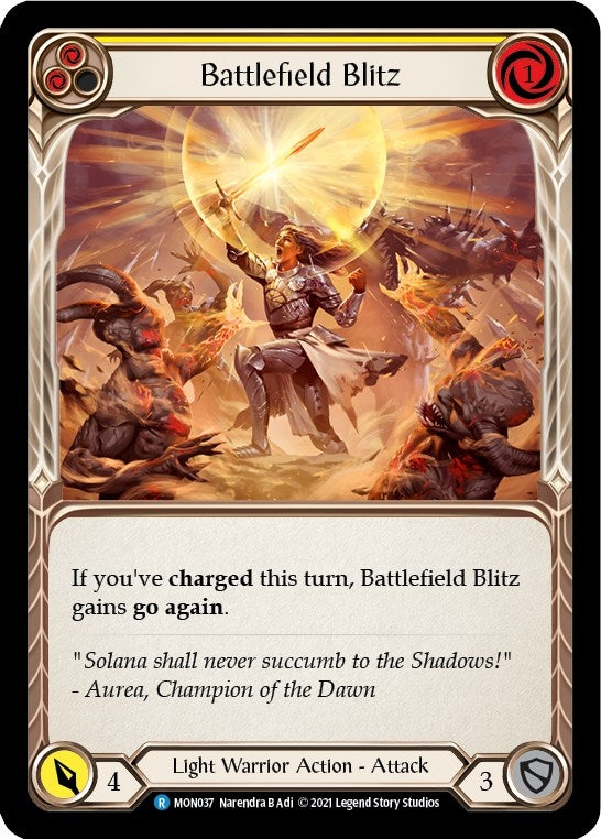 Battlefield Blitz (Yellow) (37) [MON] - Flesh and Blood TCG Single