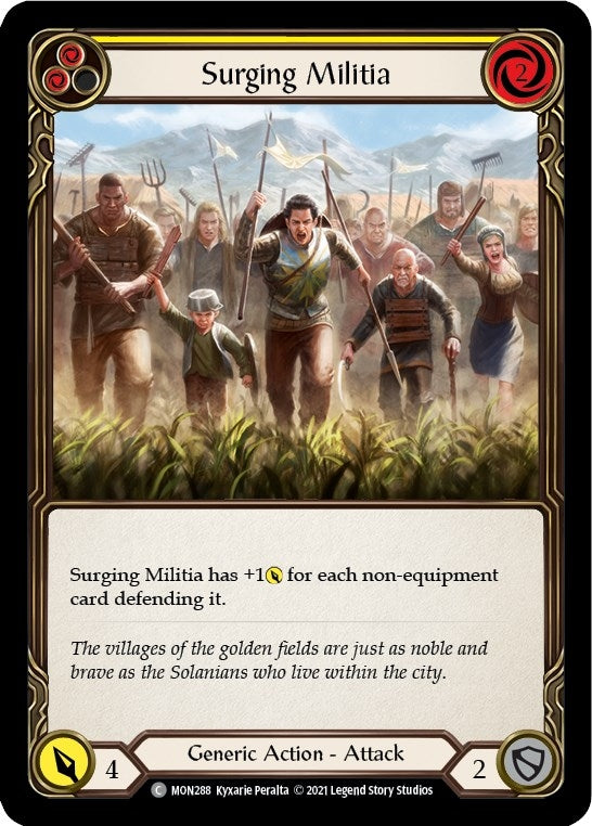 Surging Militia (Yellow) (288) [MON] - Flesh and Blood TCG Single