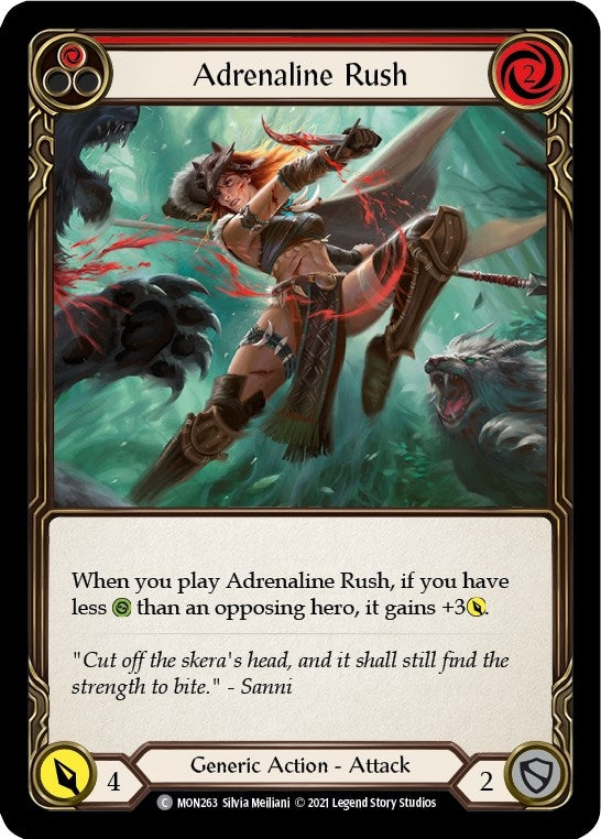 Adrenaline Rush (Red) (263) [MON] - Flesh and Blood TCG Single