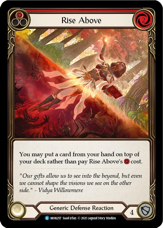 Rise Above (Red) (257) [MON] - Flesh and Blood TCG Single