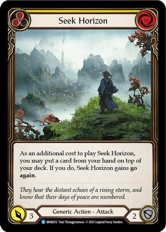 Seek Horizon (Yellow) (252) [MON] - Flesh and Blood TCG Single
