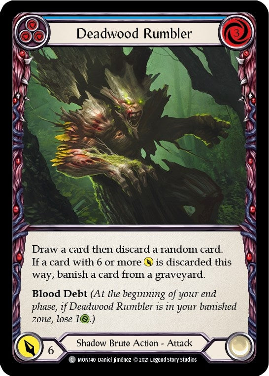 Deadwood Rumbler (Blue) (140) [MON] - Flesh and Blood TCG Single