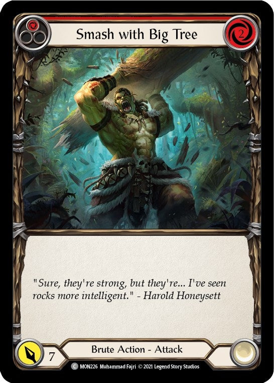 Smash with Big Tree (Red) (226) [MON] - Flesh and Blood TCG Single